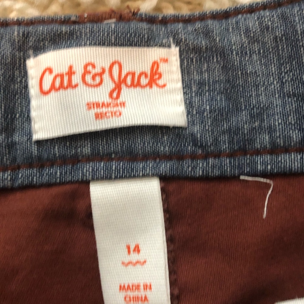 NEW Cat & Jack Burgundy Boys Chinos! NWOT - Picture 4 of 4